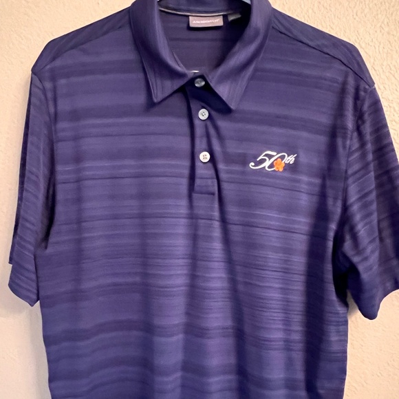 Mauna Kea 50th Pro Am Ashworth Golf Shirt Sz Med Traditional w/Logo Dk Blue - Picture 1 of 7